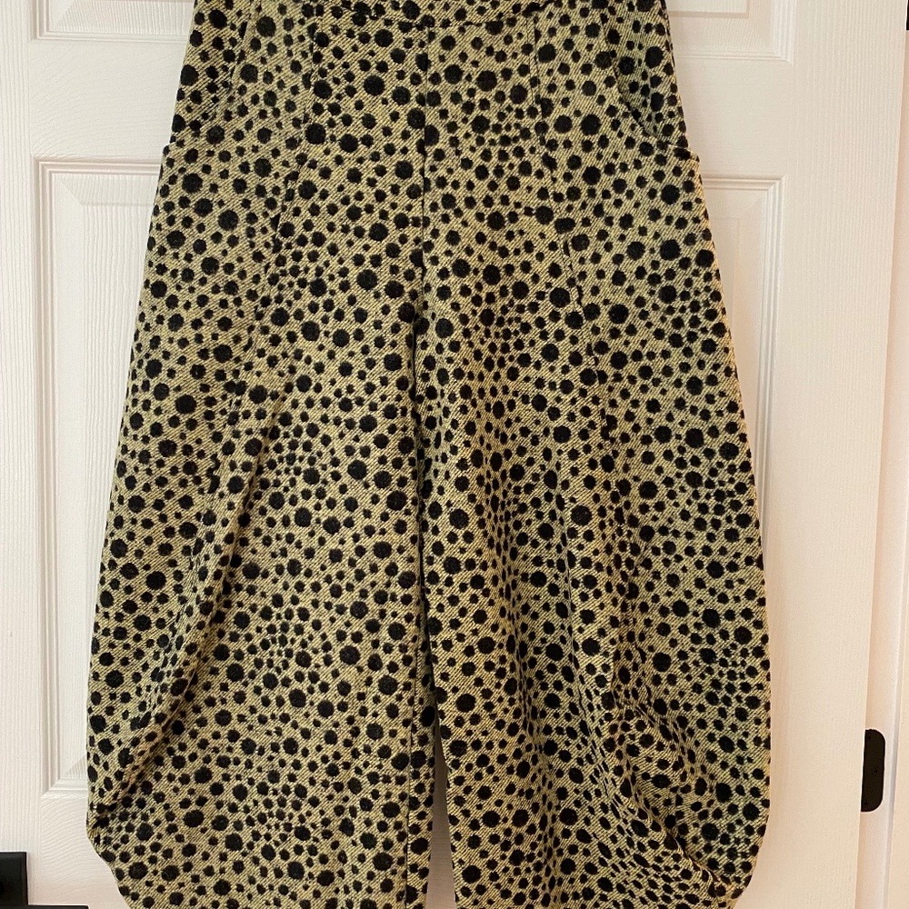 Kozan Jamie Pant in black and citron size small